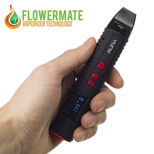 Flowermate Aura — Schwarz Seitenansicht